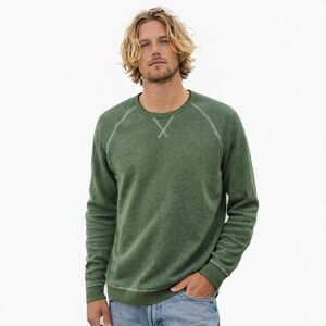 Mollusk Olive Green Crewneck Sweatshirt Made in USA Size M